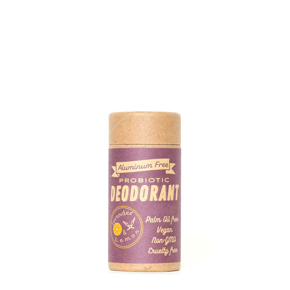 Aluminum Free, Probiotic Deodorant - Lemon & Lavender Scent